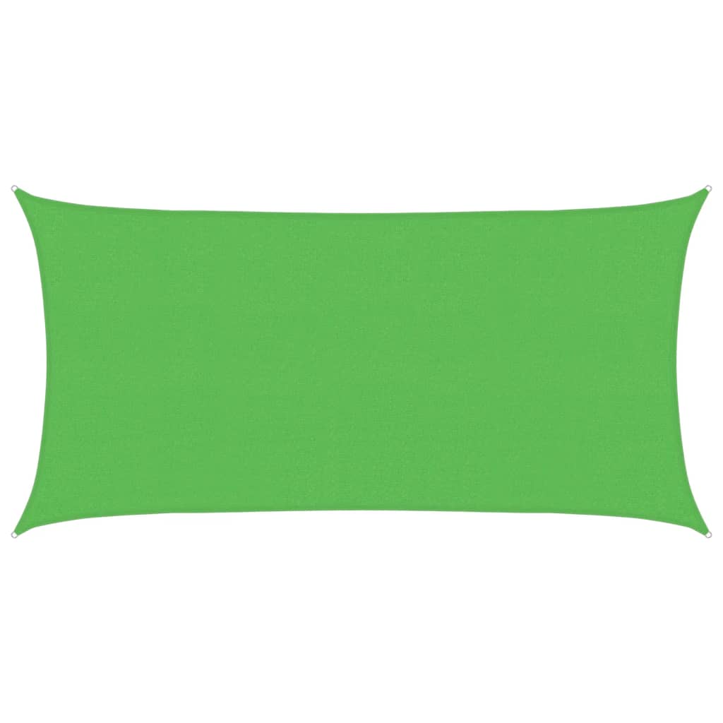 Jedro za zaštitu od sunca 160 g/m² svjetlozeleno 2,5x4,5m HDPE