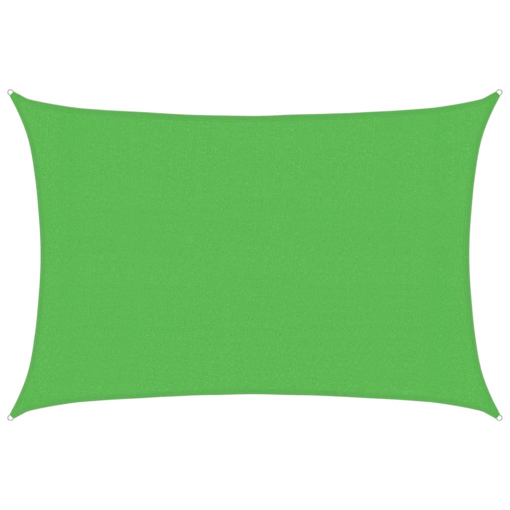 Jedro za zaštitu od sunca 160 g/m² svjetlozeleno 3 x 4,5 m HDPE