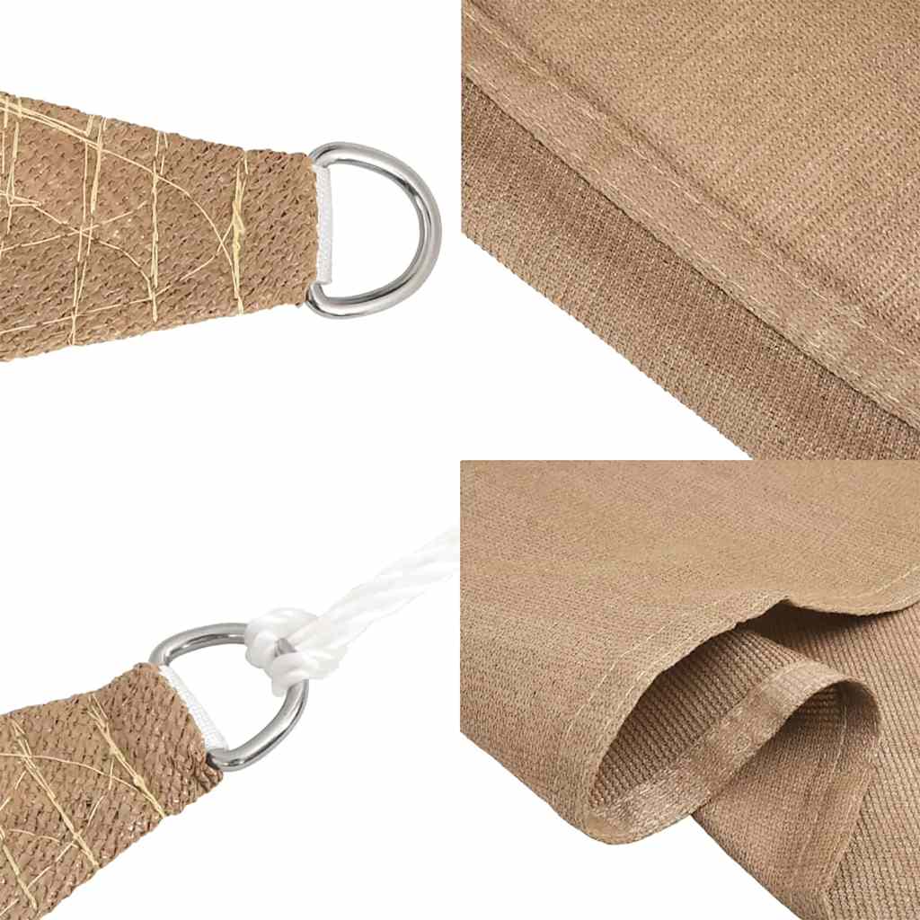 Jedro za zaštitu od sunca 160 g/m² smeđe-sivo 2 x 2,5 m HDPE