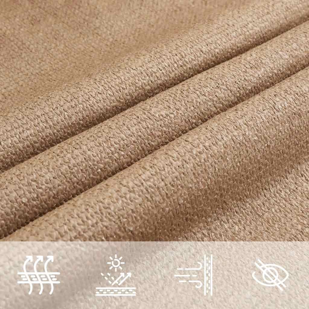 Jedro za zaštitu od sunca 160 g/m² sivosmeđe 5 x 8 m HDPE