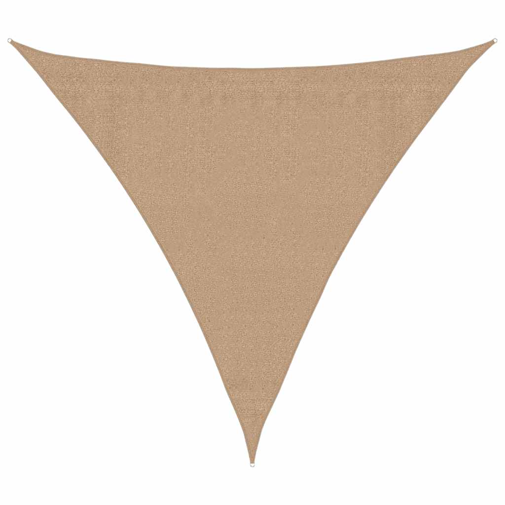Jedro za zaštitu od sunca 160 g/m² sivosmeđe 3,6x3,6x3,6 m HDPE
