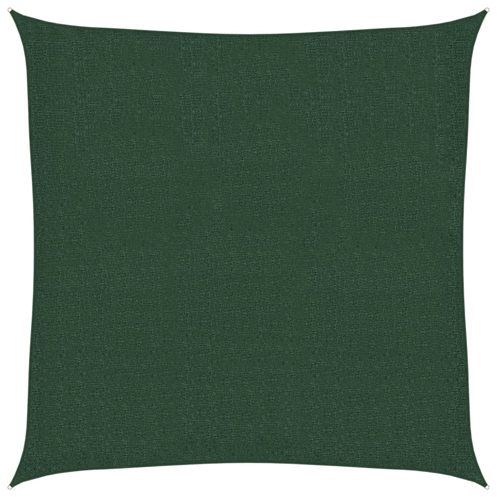 Jedro za zaštitu od sunca 160 g/m² tamnozeleno 2 x 2 m HDPE