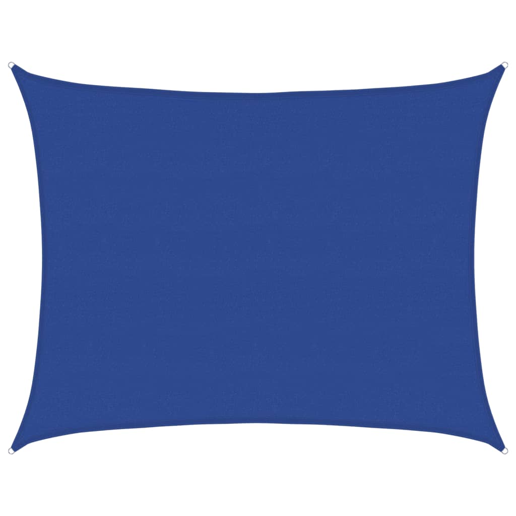 Jedro za zaštitu od sunca 160 g/m² pravokutno plavo 6x8 m HDPE