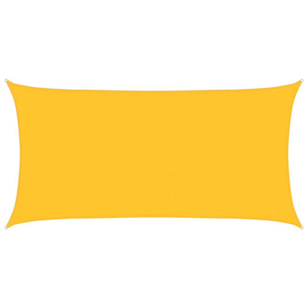 Jedro za zaštitu od sunca 160 g/m² pravokutno žuto 2x3,5 m HDPE
