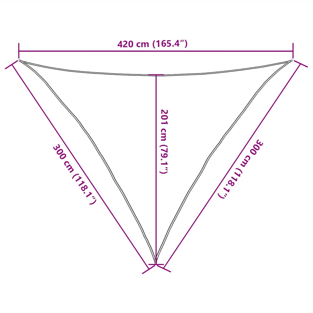 Jedro za zaštitu od sunca 160 g/m² žuto 3 x 3 x 4,2 m HDPE