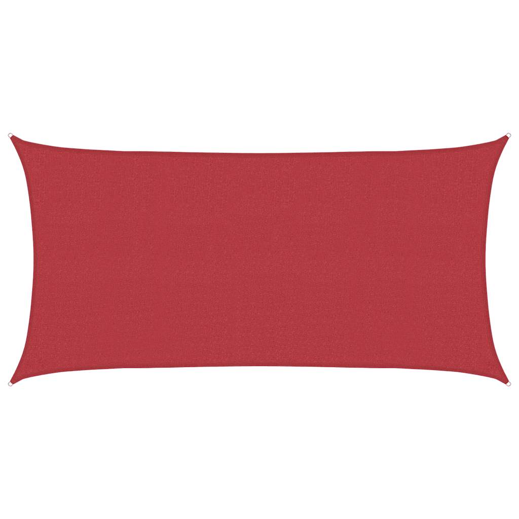 Jedro za zaštitu od sunca 160 g/m² crveno 2 x 3,5 m HDPE