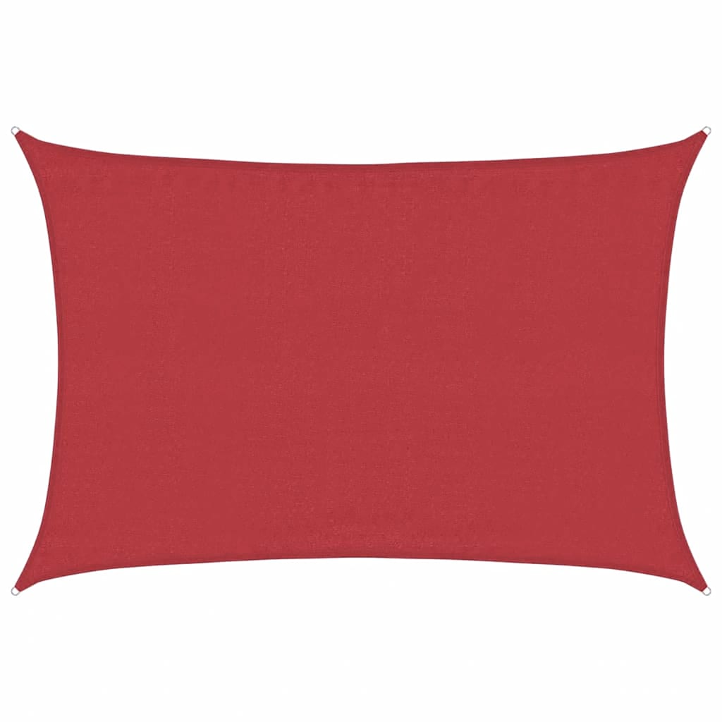 Jedro za zaštitu od sunca 160 g/m² crveno 5 x 7 m HDPE