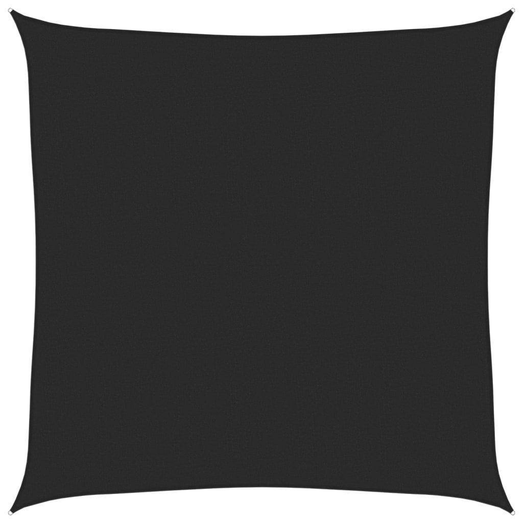 Jedro za zaštitu od sunca 160 g/m² crno 4 x 4 m HDPE