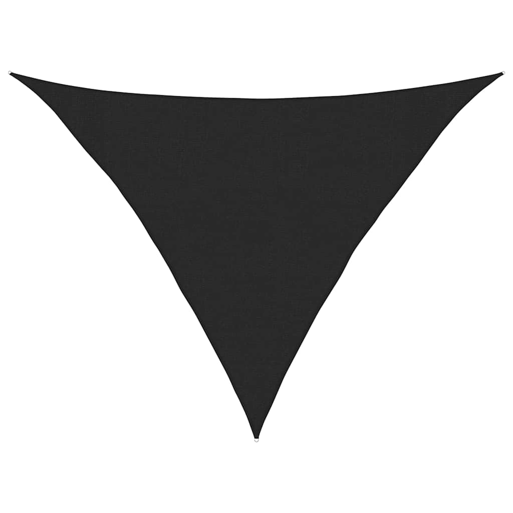 Jedro za zaštitu od sunca 160 g/m² crno 3 x 3 x 4,2 m HDPE