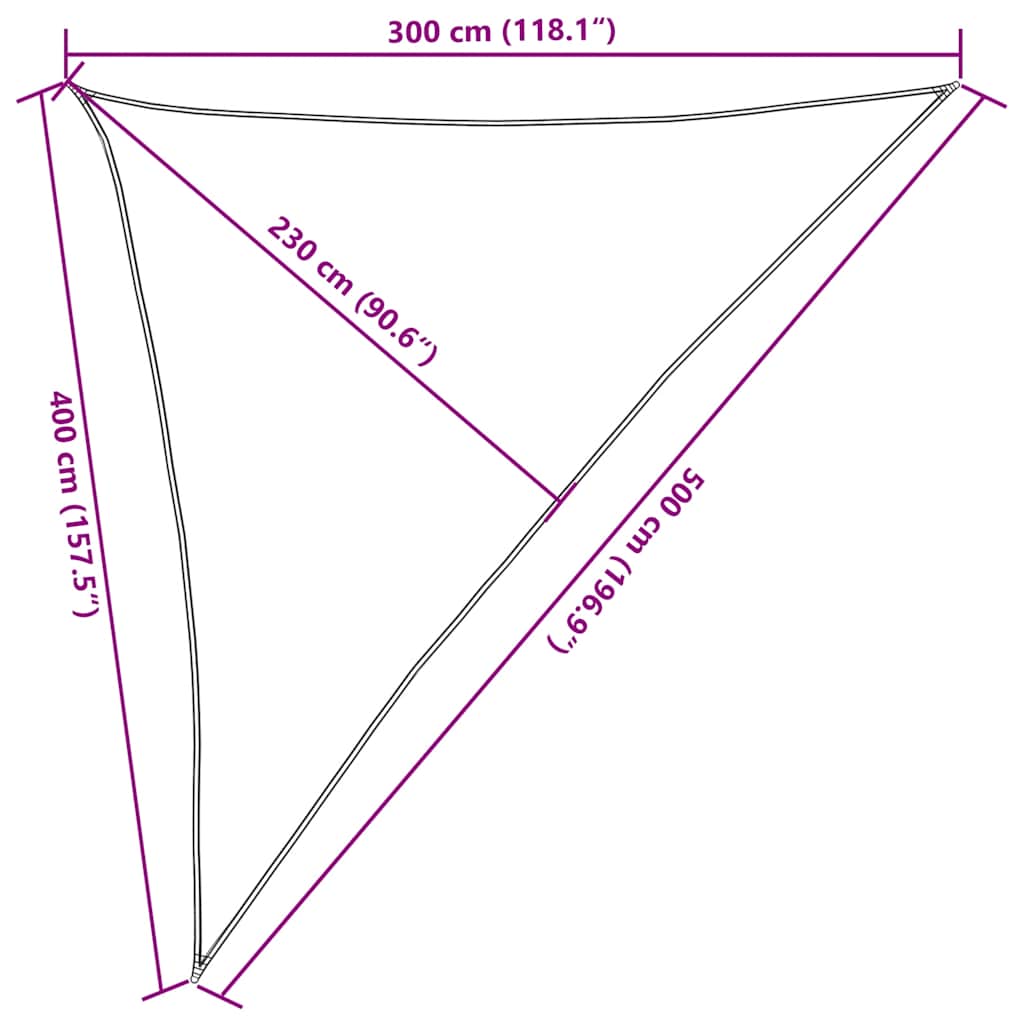 Jedro za zaštitu od sunca 160 g/m² crno 3 x 4 x 5 m HDPE