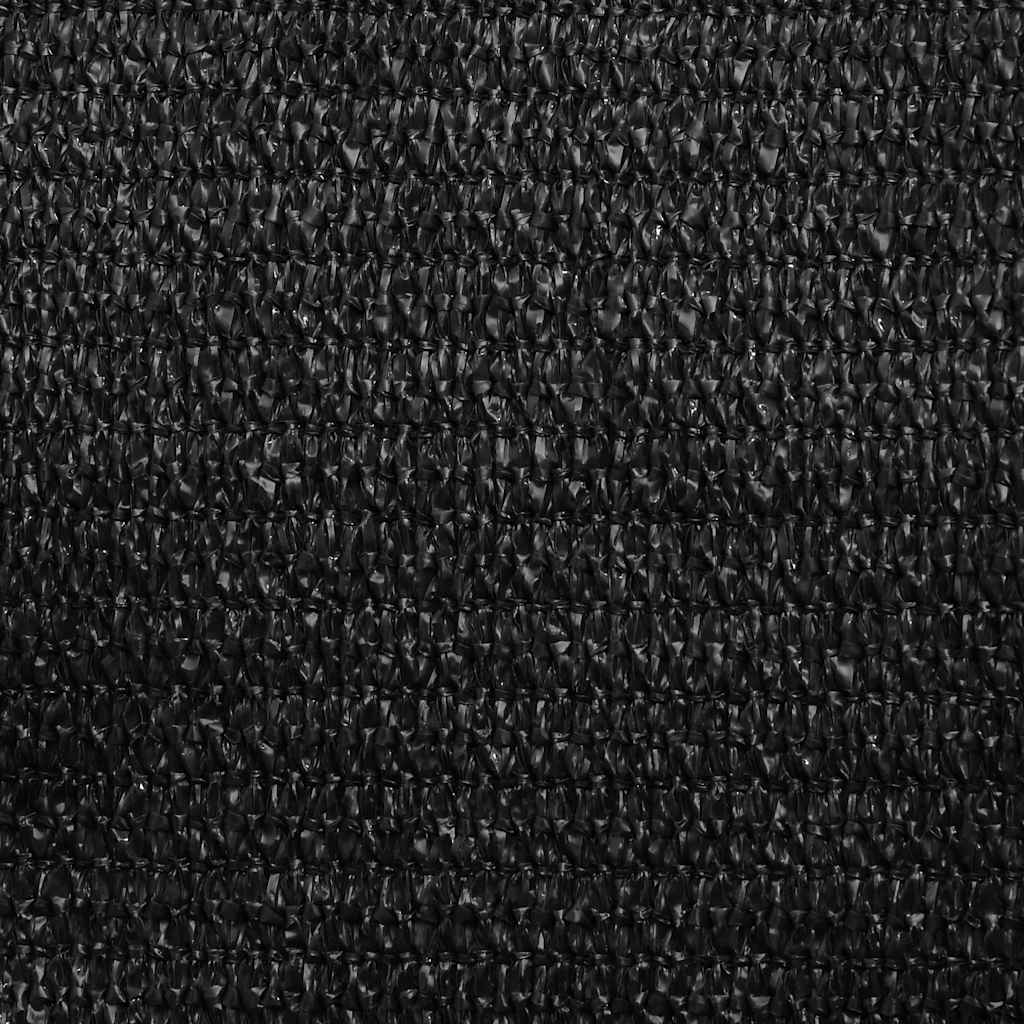 Jedro za zaštitu od sunca 160 g/m² Trokutasto crno 5x7x7 m HDPE