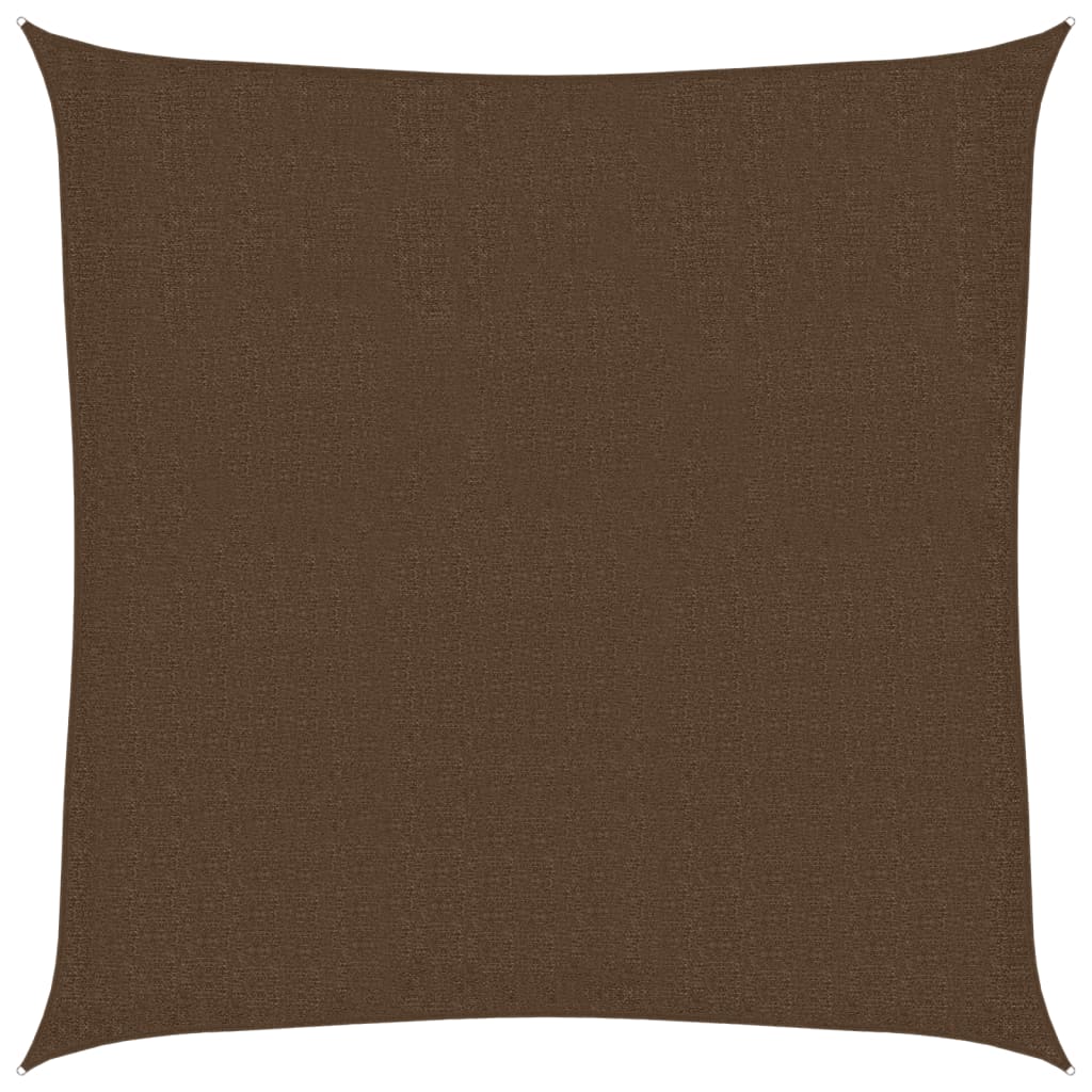 Jedro za zaštitu od sunca 160 g/m² smeđe 3,6 x 3,6 m HDPE