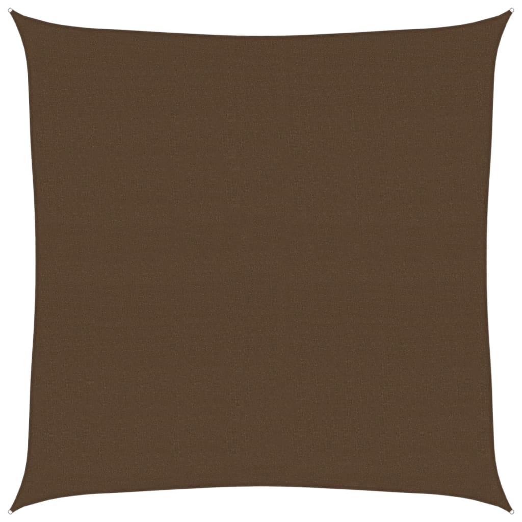 Jedro za zaštitu od sunca 160 g/m² smeđe 6 x 6 m HDPE