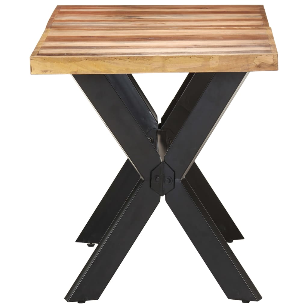 Blagovaonski stol 140 x 70 x 75 cm od masivnog drva s premazom