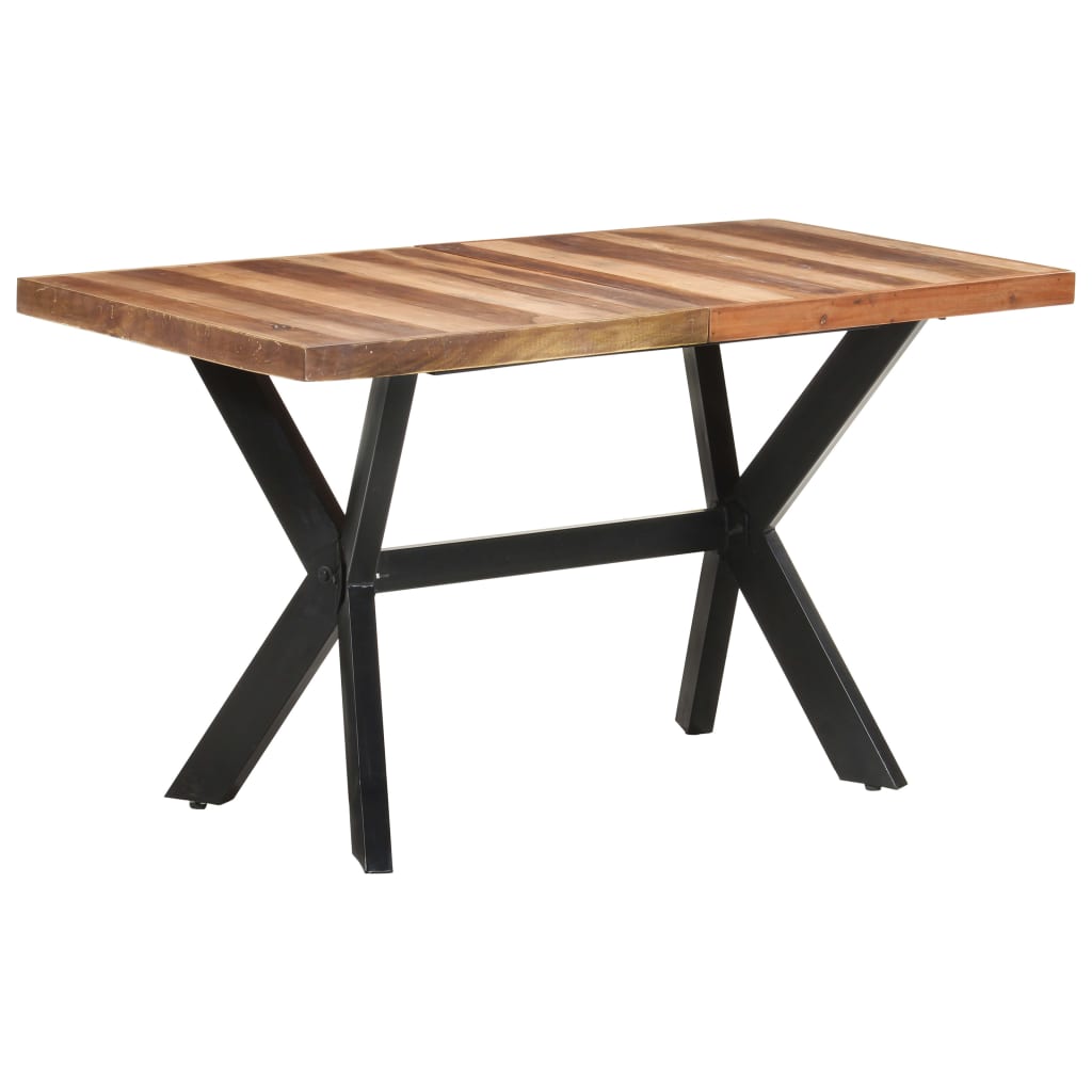 Blagovaonski stol 140 x 70 x 75 cm od masivnog drva s premazom
