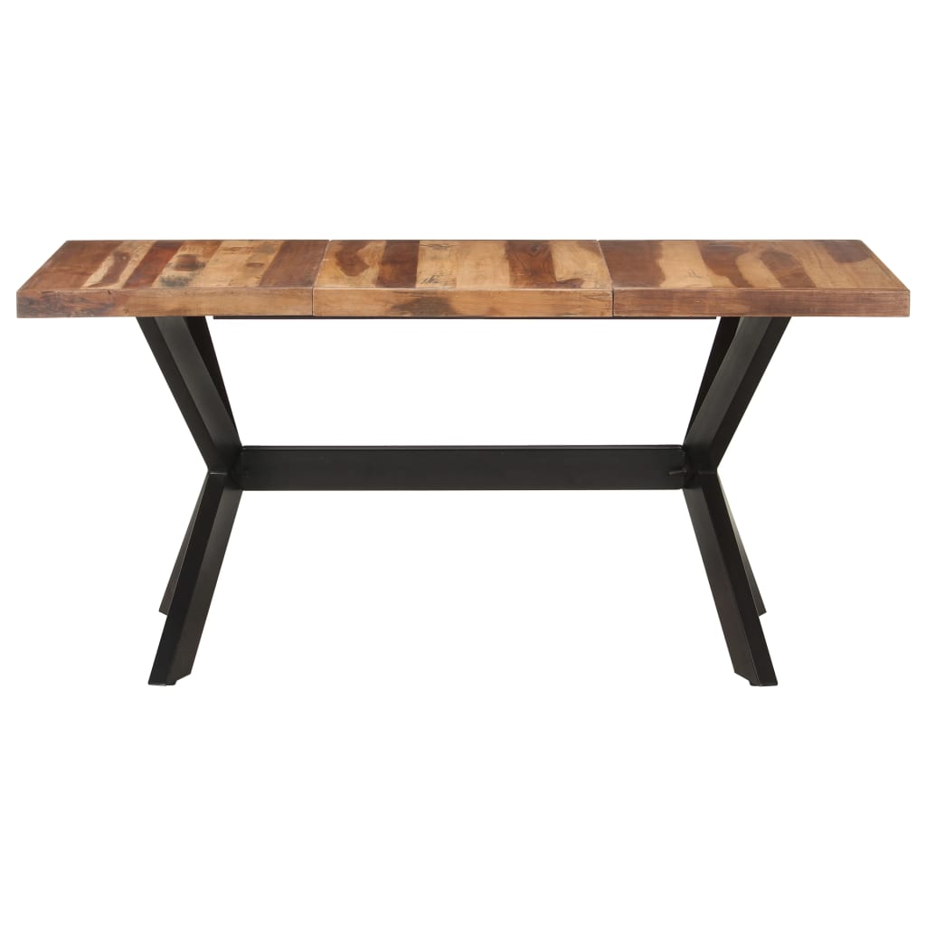 Blagovaonski stol 160 x 80 x 75 cm od masivnog drva s premazom