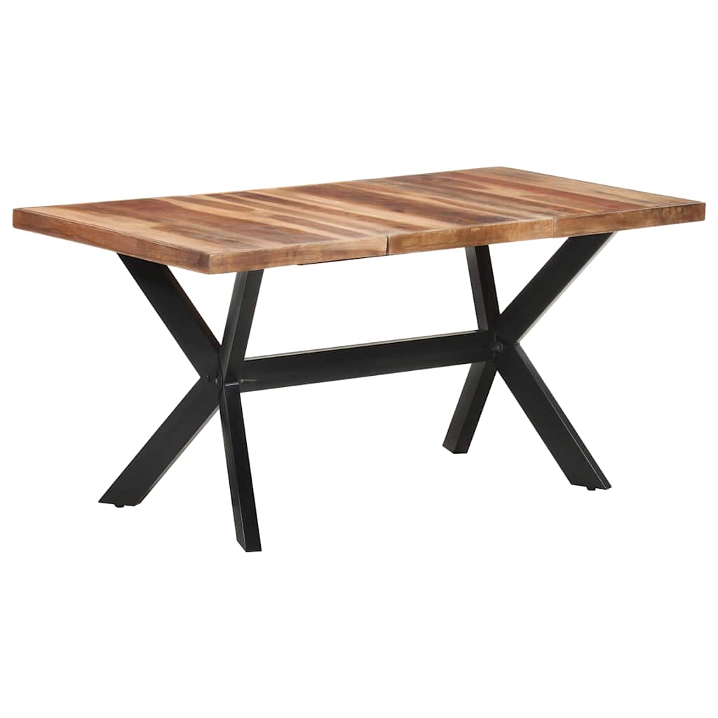Blagovaonski stol 160 x 80 x 75 cm od masivnog drva s premazom