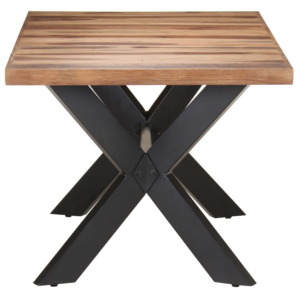 Blagovaonski stol 180 x 90 x 75 cm od masivnog drva s premazom