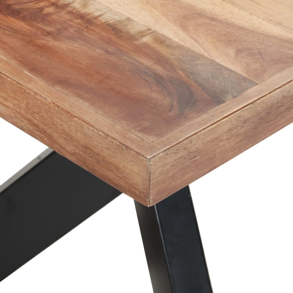 Blagovaonski stol 180 x 90 x 75 cm od masivnog drva s premazom
