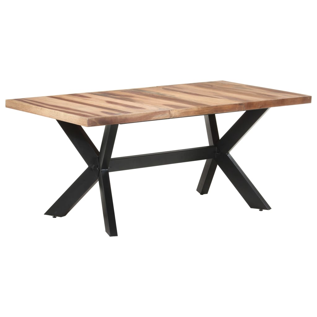 Blagovaonski stol 180 x 90 x 75 cm od masivnog drva s premazom