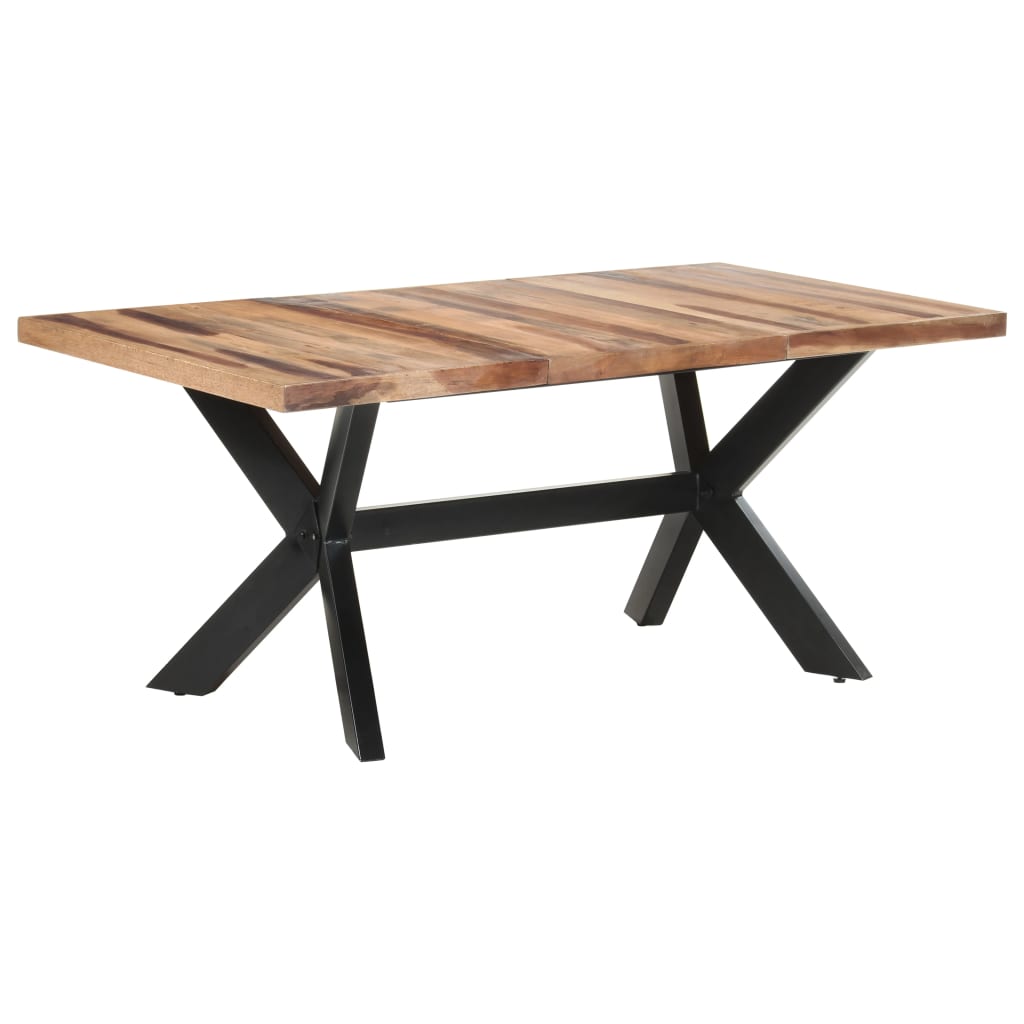 Blagovaonski stol 180 x 90 x 75 cm od masivnog drva s premazom