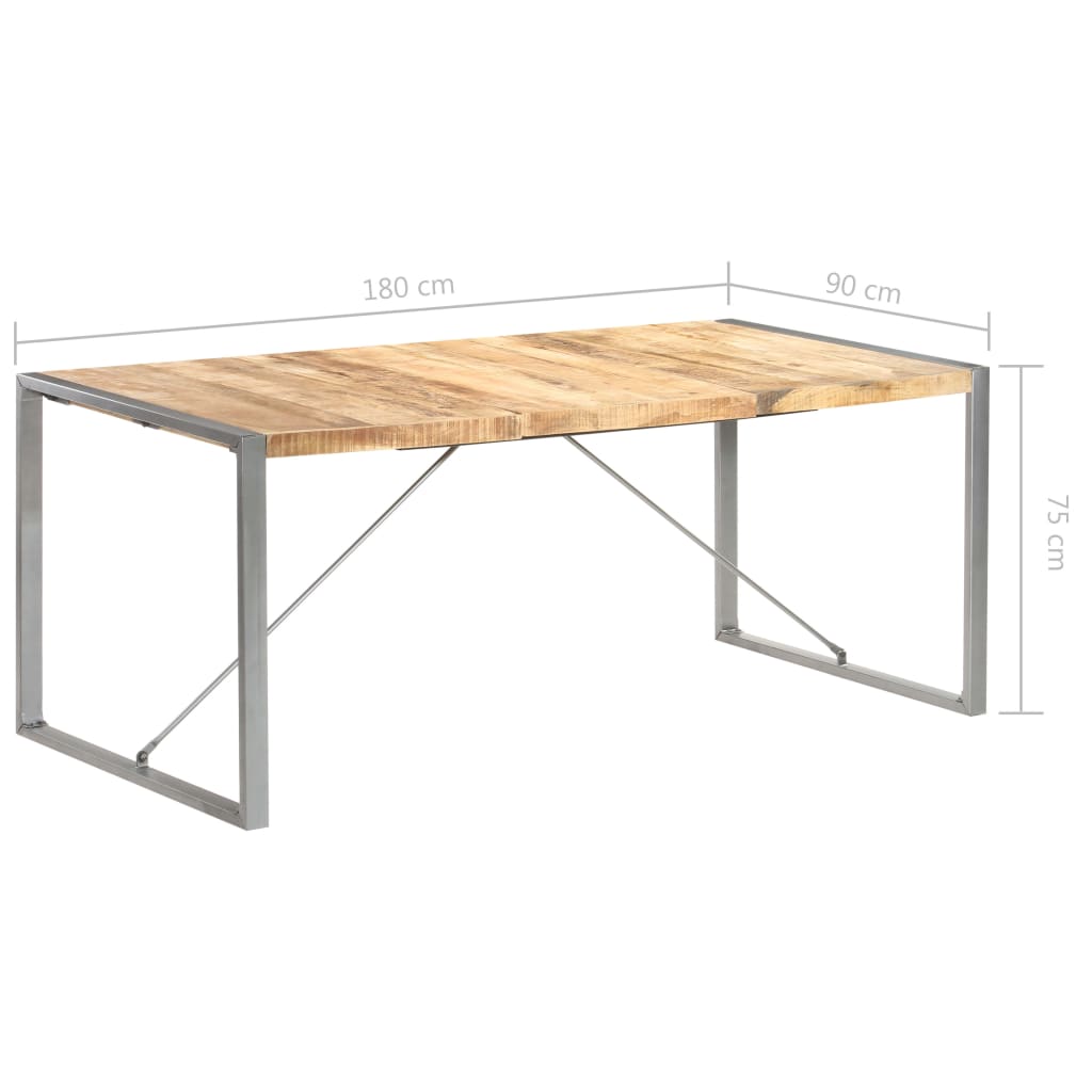 Blagovaonski stol 180x90x75 cm od masivnog grubog drva manga