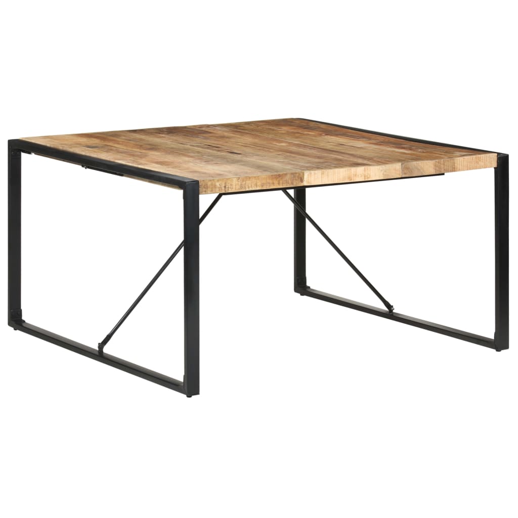 Blagovaonski stol 140 x 140 x 75 cm od grubog drva manga