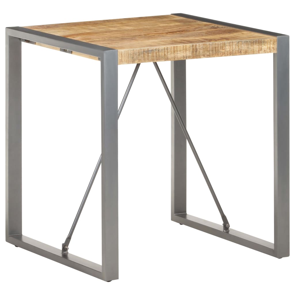 Blagovaonski stol 70 x 70 x 75 cm od masivnog grubog drva manga