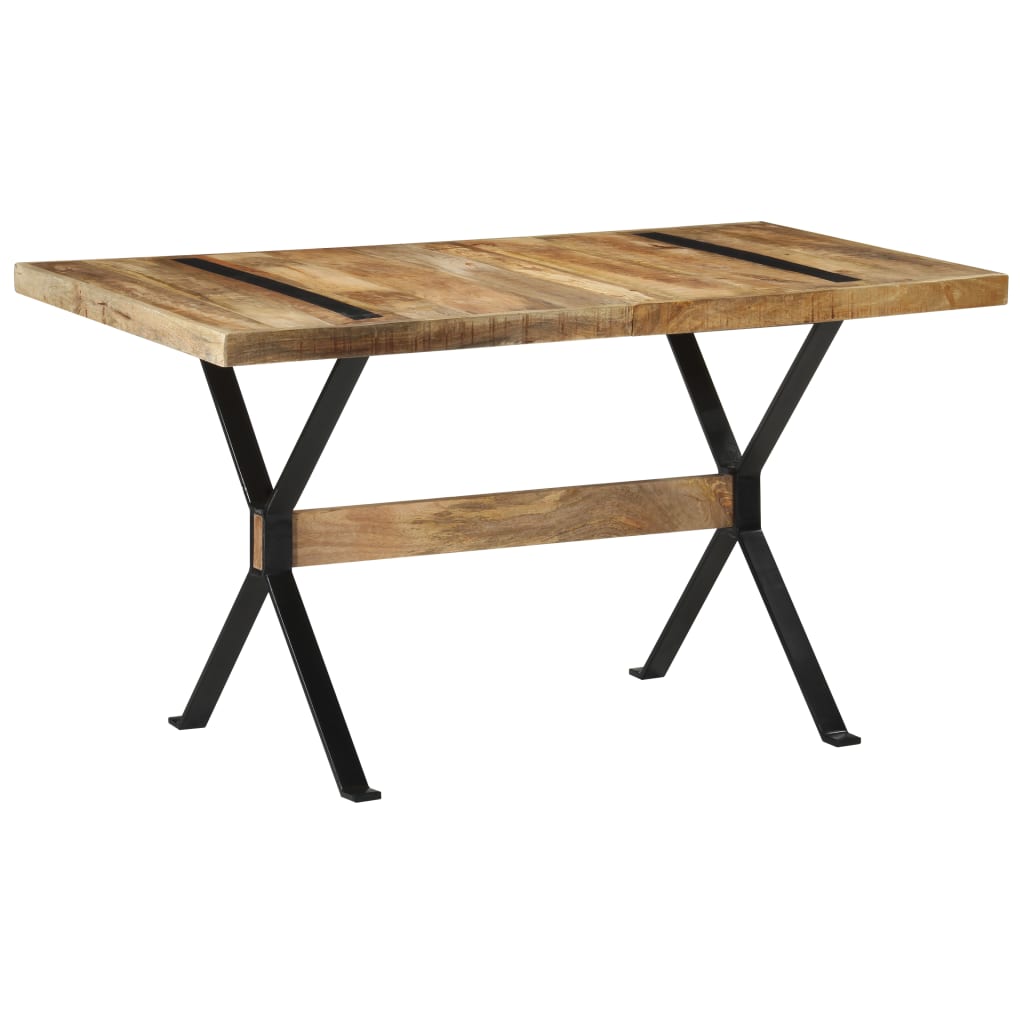 Blagovaonski stol 140 x 70 x 76 cm od grubog drva manga