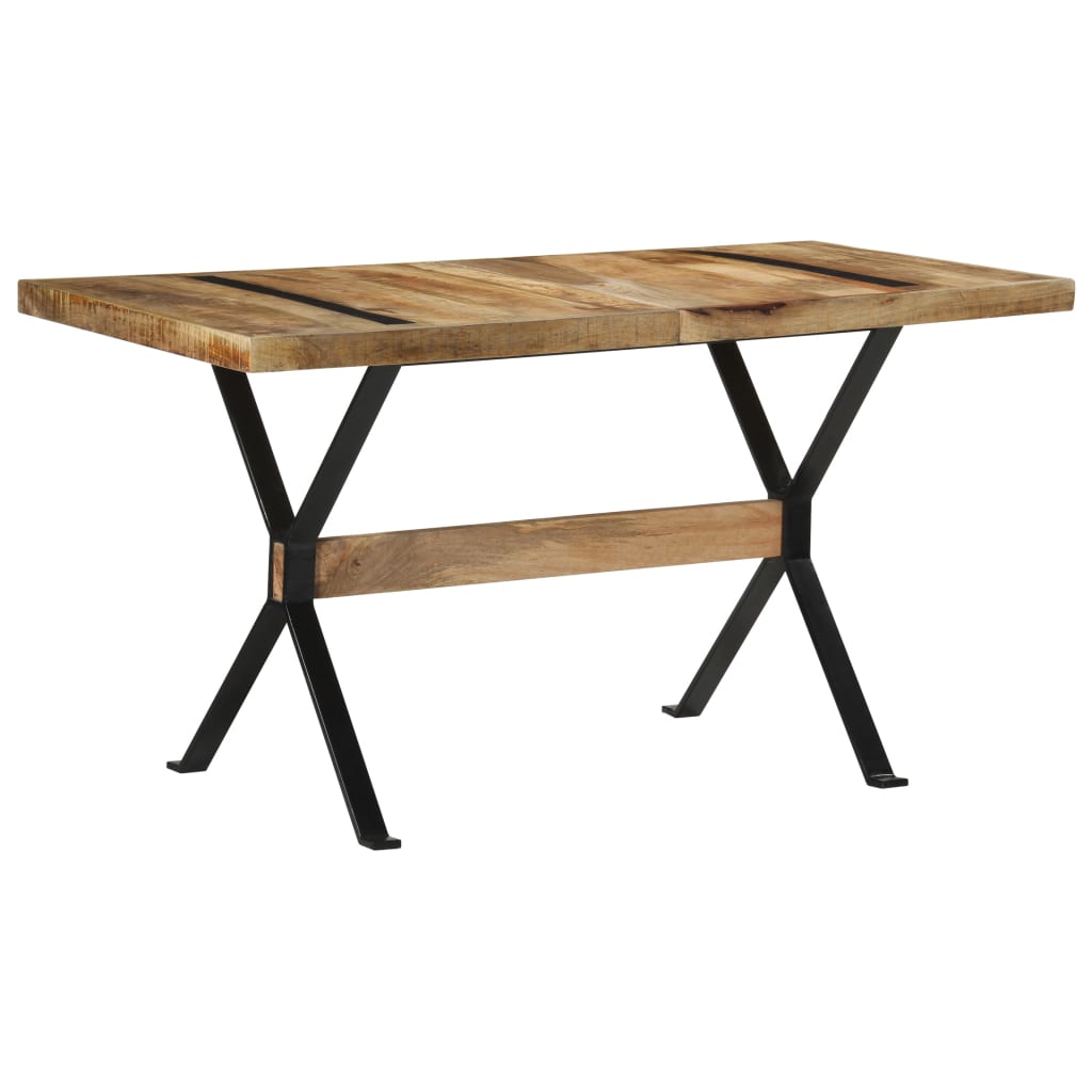Blagovaonski stol 140 x 70 x 76 cm od grubog drva manga