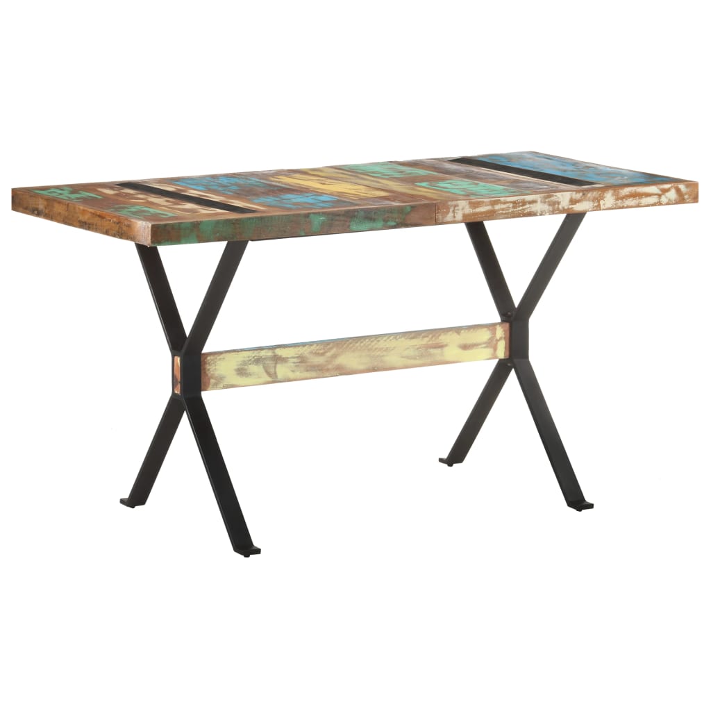 Blagovaonski stol 140 x 70 x 76 cm od masivnog obnovljenog drva