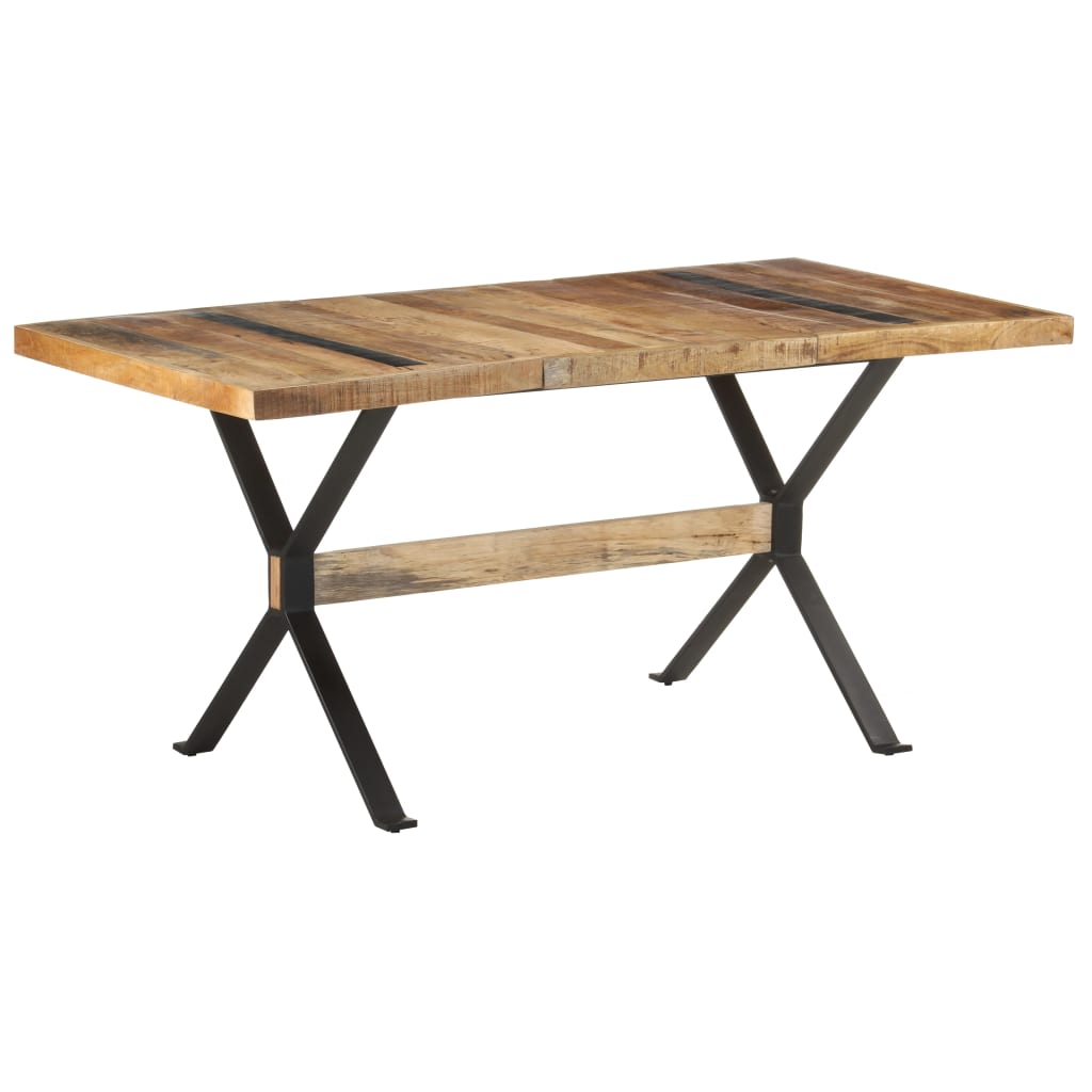 Blagovaonski stol 160 x 80 x 76 cm od grubog drva manga