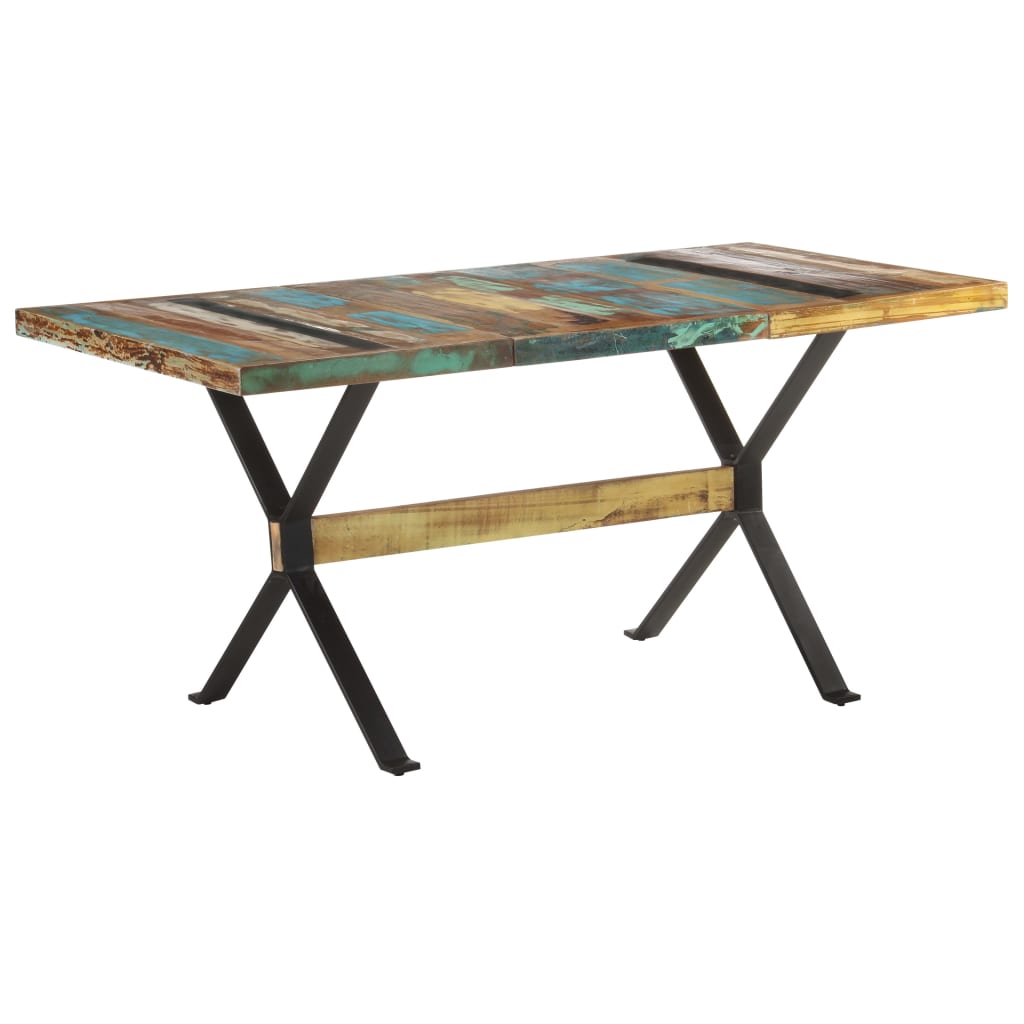 Blagovaonski stol 160 x 80 x 76 cm od masivnog obnovljenog drva