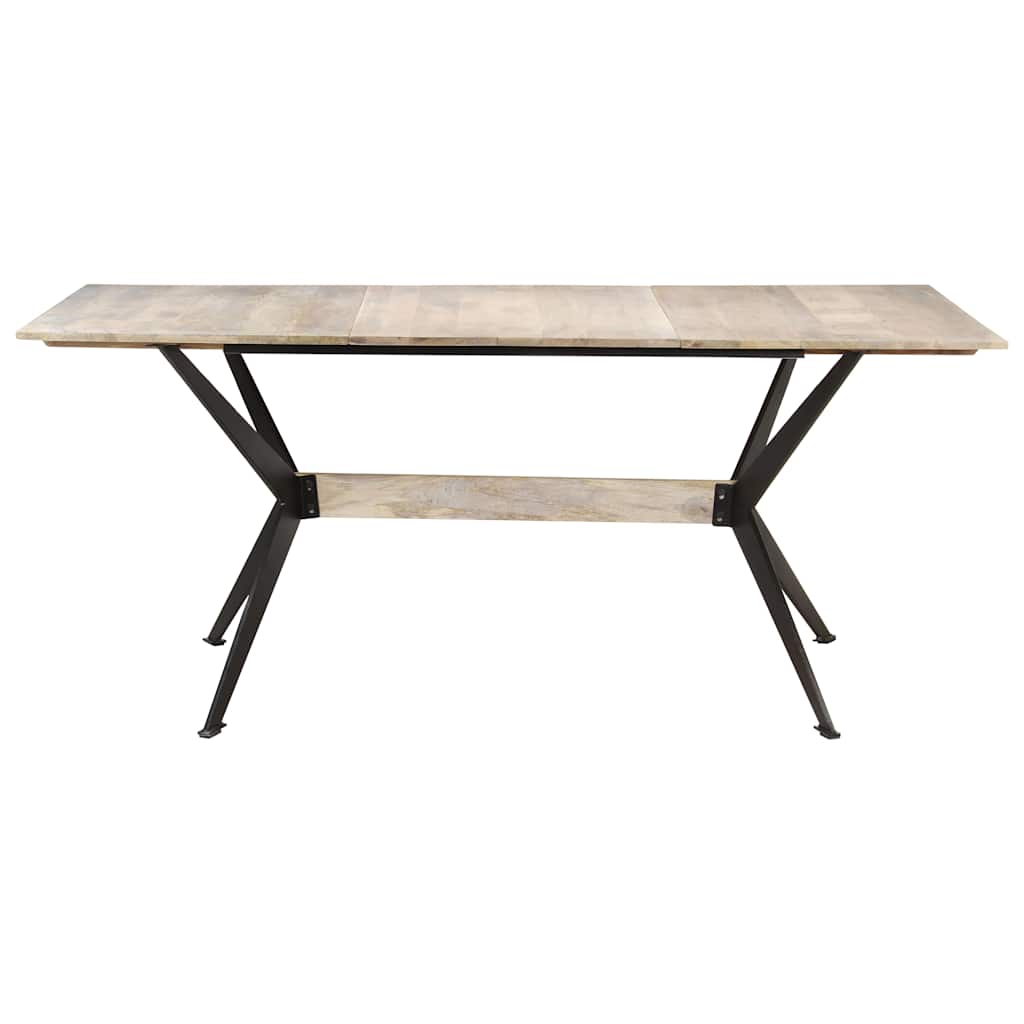 Blagovaonski stol 180 x 90 x 76 cm od masivnog drva manga Smeđa