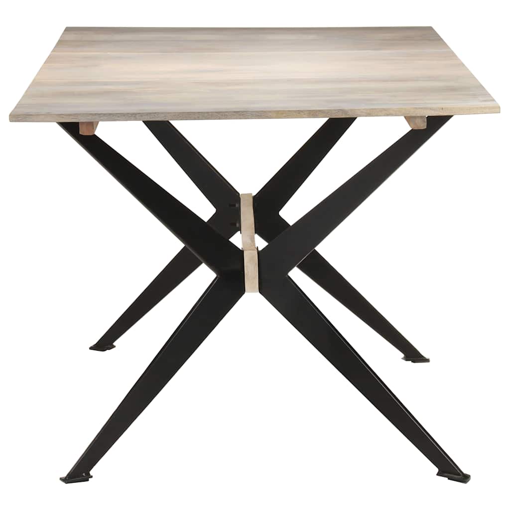 Blagovaonski stol 180 x 90 x 76 cm od masivnog drva manga Smeđa