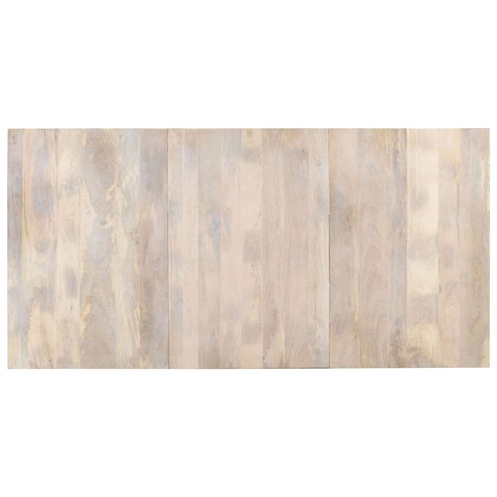 Blagovaonski stol 180 x 90 x 76 cm od masivnog drva manga Smeđa