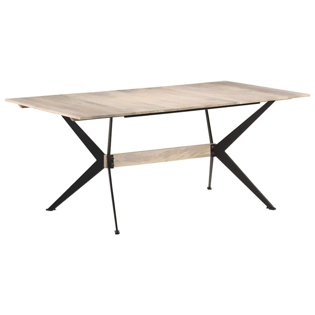 Blagovaonski stol 180 x 90 x 76 cm od masivnog drva manga Smeđa