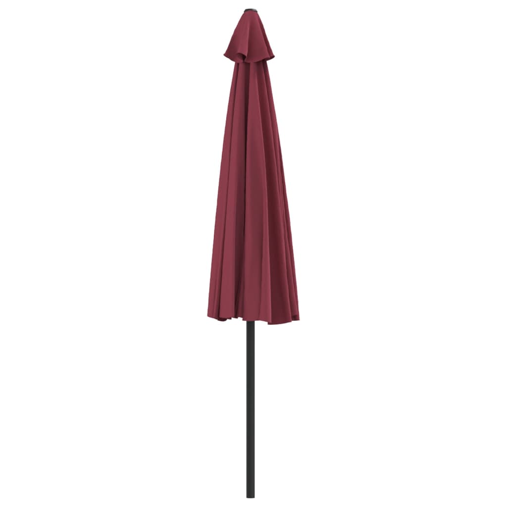 Balkonski suncobran bordo 300 x 155 x 223 cm polukružni