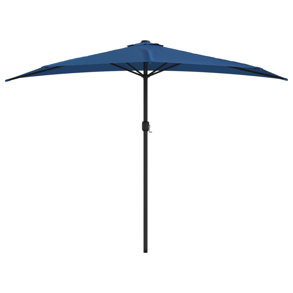 Balkonski suncobran plavi 300 x 155 x 223 cm polukružni