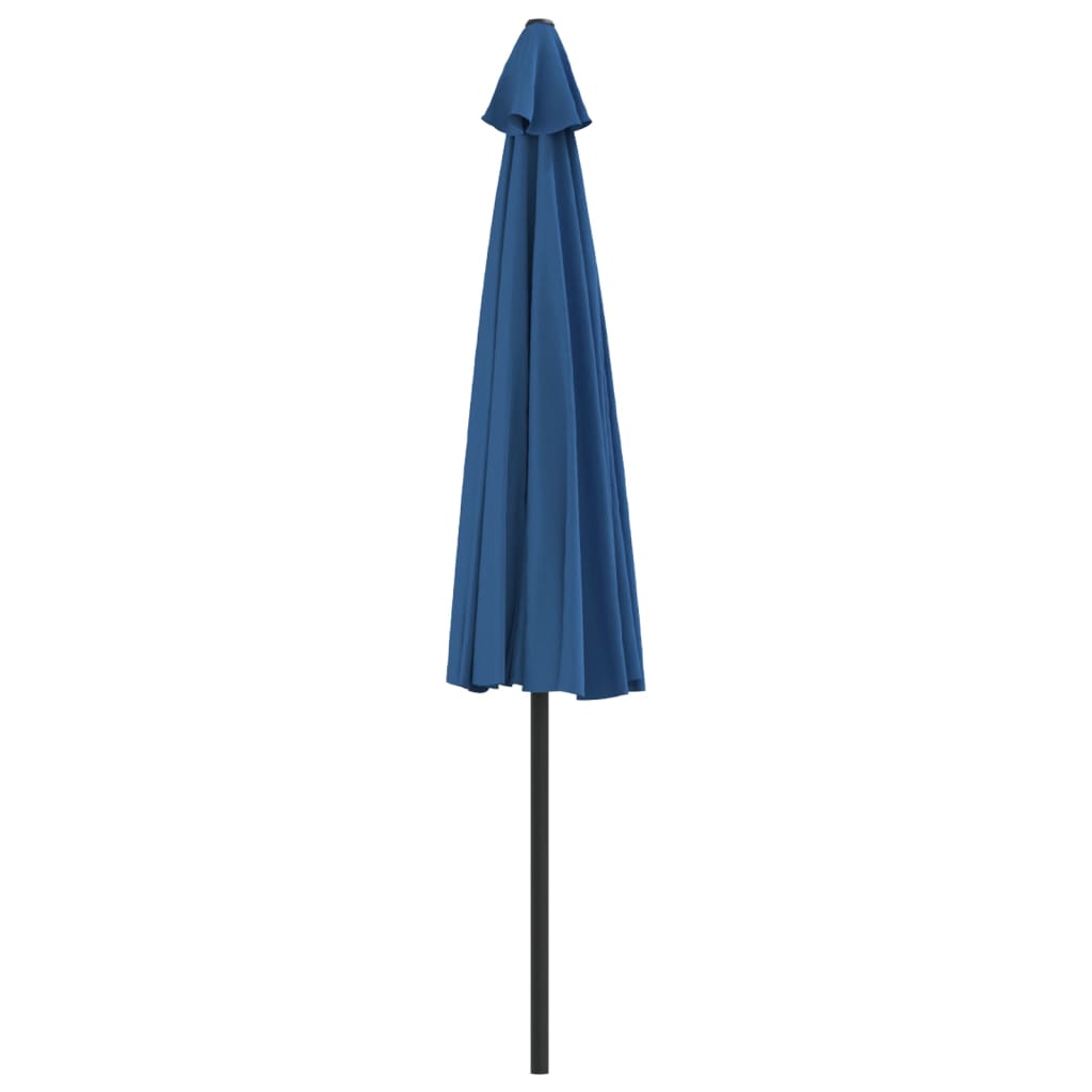 Balkonski suncobran plavi 300 x 155 x 223 cm polukružni