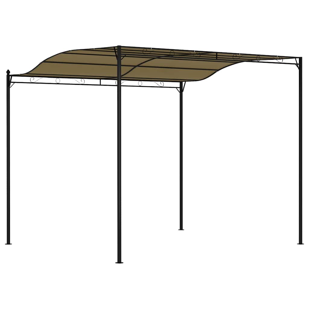 Nadstrešnica 3 x 2,4 m smeđe-siva 180 g/m²