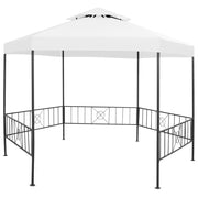 Vrtna sjenica 323 x 275 x 265 cm bijela 180 g/m²