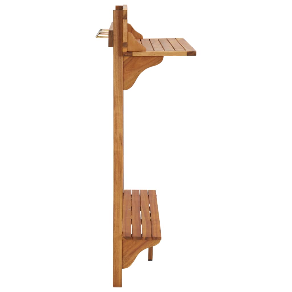 Balkonski barski stol 90x37x122,5 cm masivno bagremovo drvo