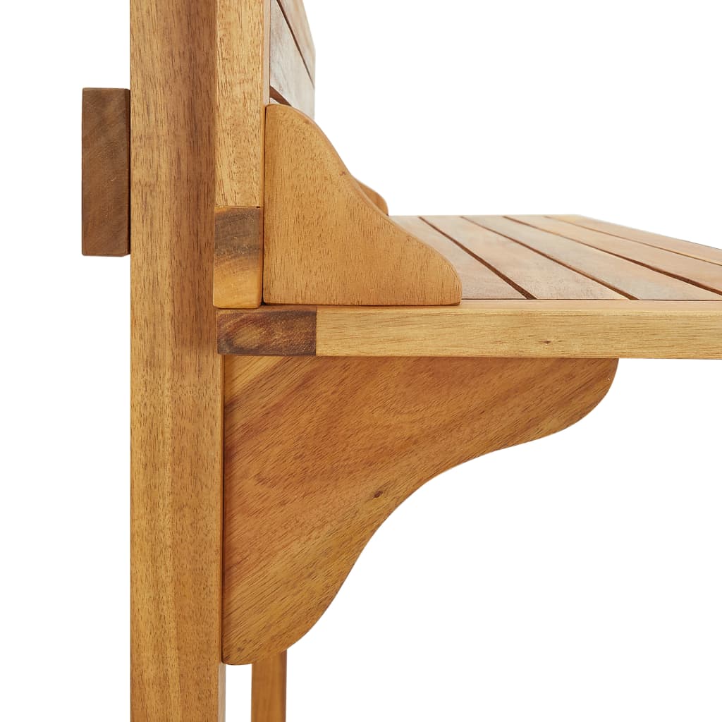 Balkonski barski stol 90x37x122,5 cm masivno bagremovo drvo
