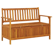 Vrtna klupa za pohranu 120 cm od masivnog bagremovog drva