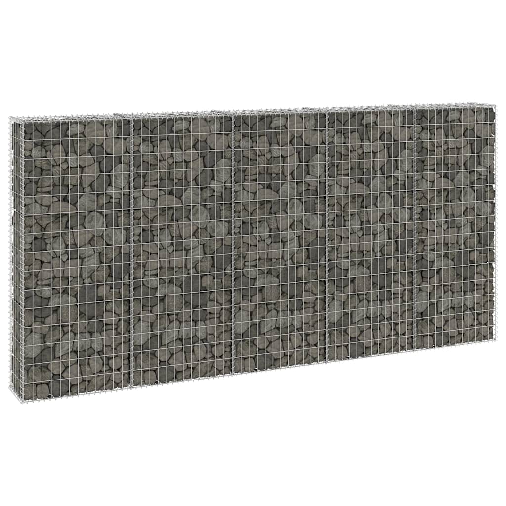 Gabionski zid s poklopcima od pocinčanog čelika 300x30x150 cm