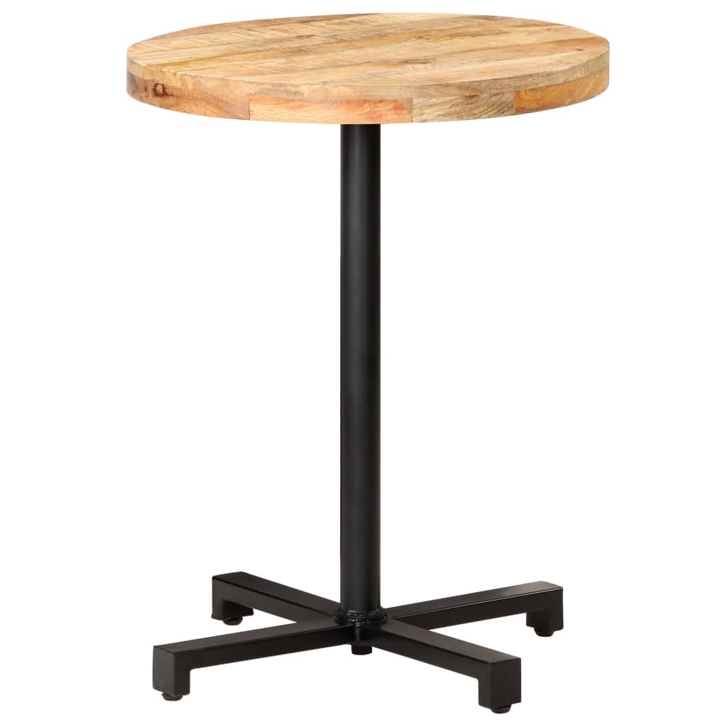 Bistro stolić okrugli Ø 60 x 75 cm od grubog drva manga