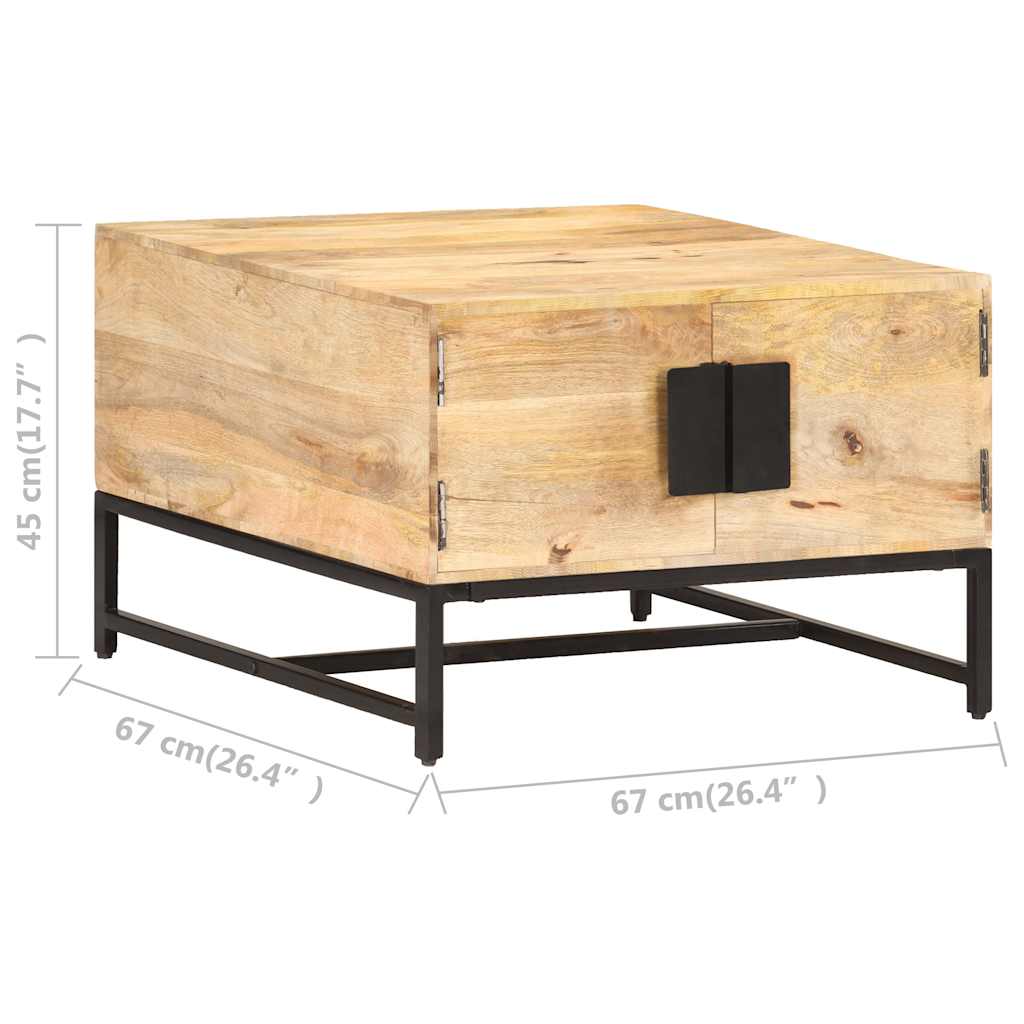 Stolić za kavu 67 x 67 x 45 cm od masivnog drva manga