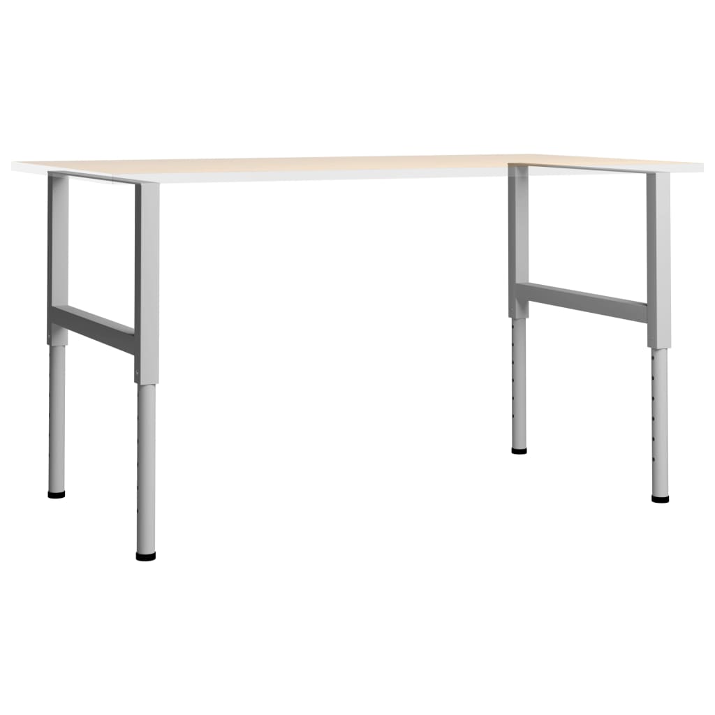 Okviri za radni stol 2 kom metalni 85 x (69 - 95,5) cm sivi