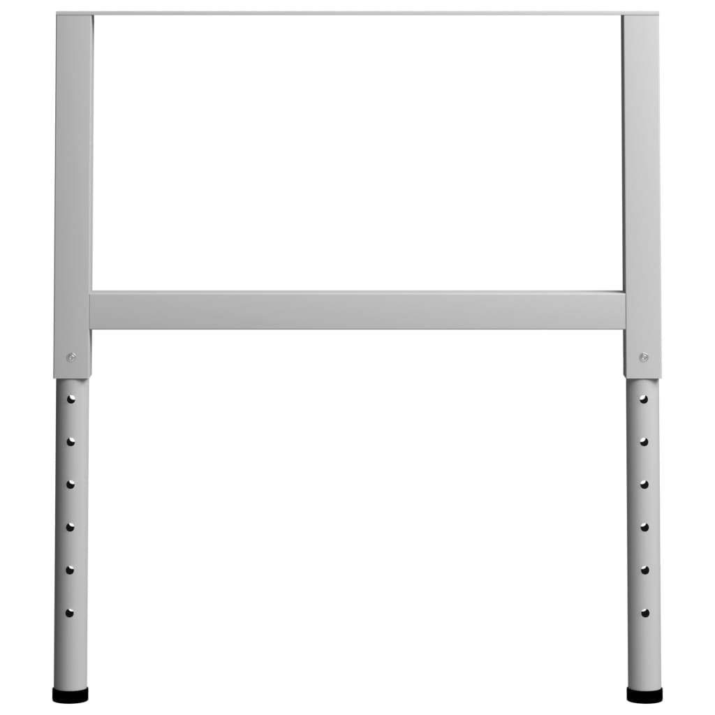 Okviri za radni stol 2 kom metalni 85 x (69 - 95,5) cm sivi